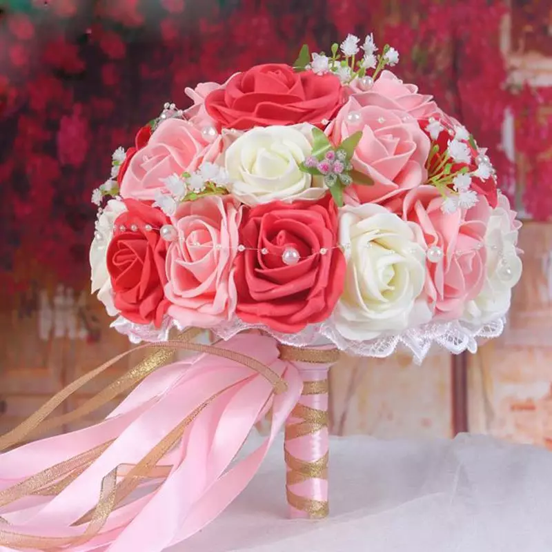 ວິທີການເຮັດ bouquet ຂອງ bridal ຈາກສີດໍາລົງຊີວິດດ້ວຍມືຂອງທ່ານເອງ? 31 ຮູບພາບວິທີການກ້າວໄປສູ່ບາດກ້າວໃນການປະກອບ bouquet wedding ທີ່ມີ Portboot? 7993_20