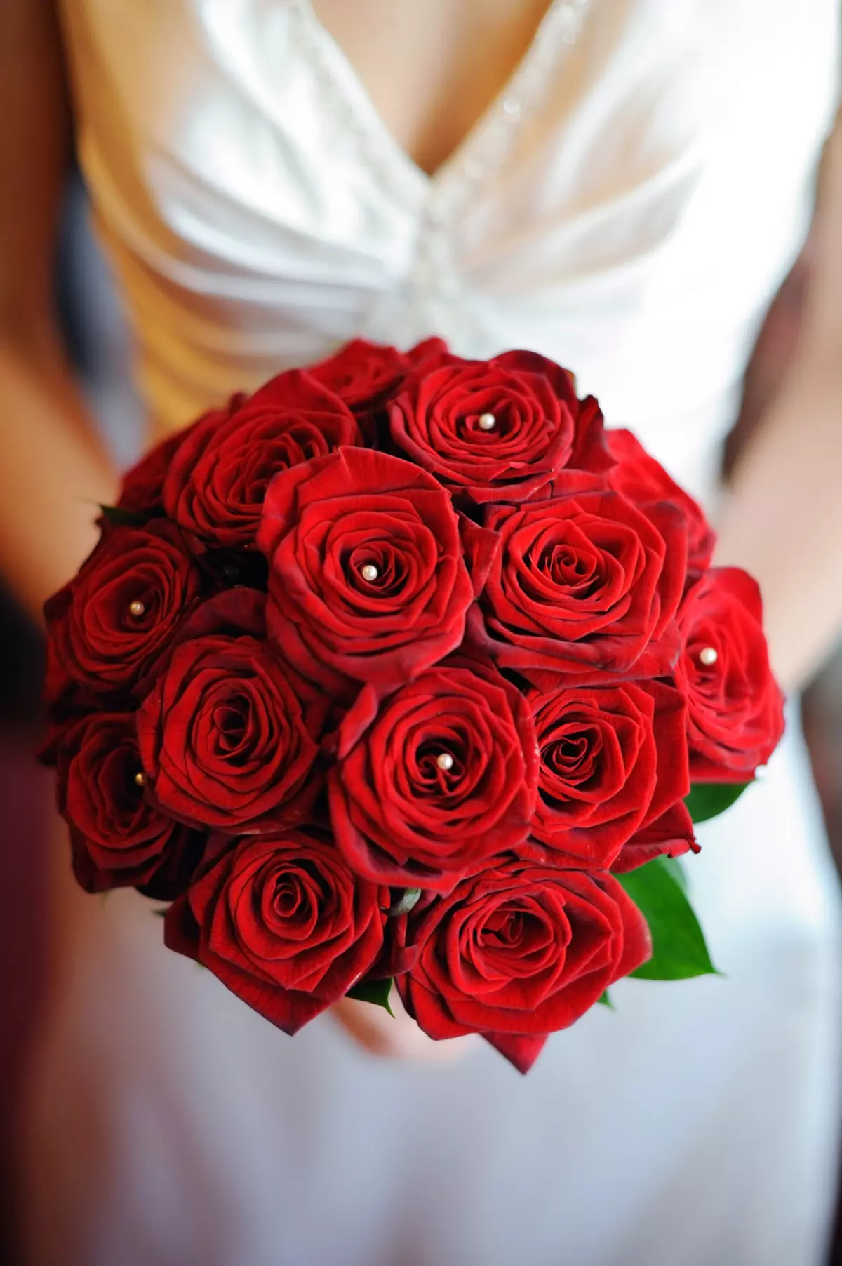 Svadobná kytica červených ruží (58 fotografií): svadobné kompozície s malou fréziou a gypsophila 7996_9