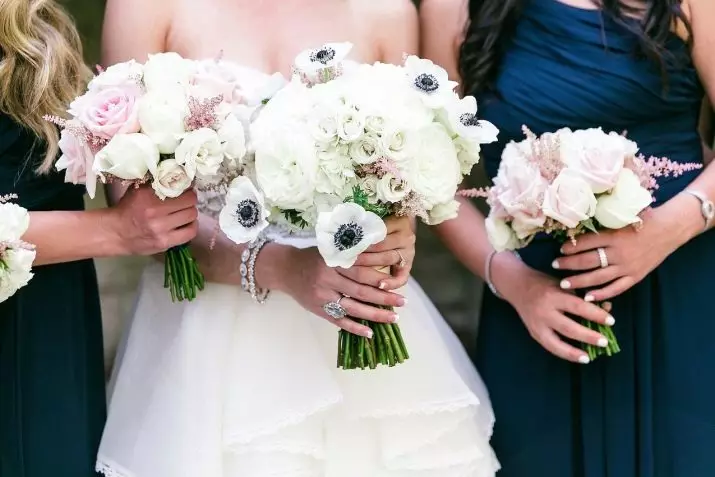 Білий букет нареченої (81 фото): ідеї весільного букета з тюльпанів, поєднуємо білий з персиковим і чорним, бежевим і ліловим кольорами 8015_3