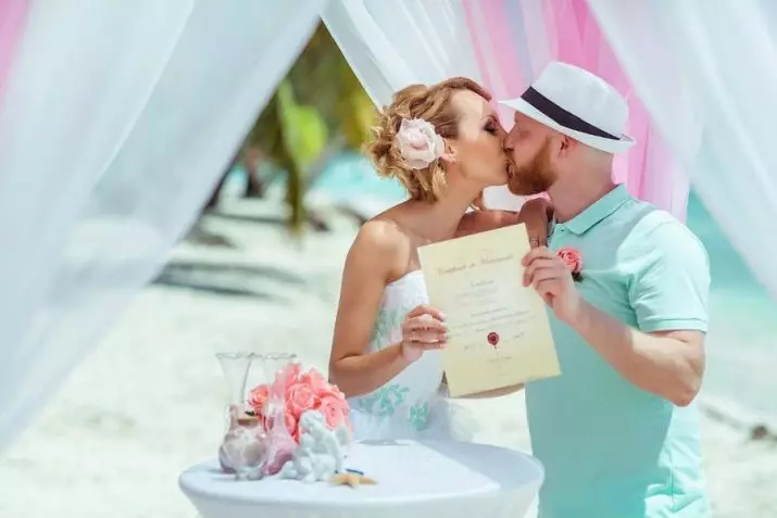 Certificados de presente para o casamento: Newlyweds do presente de casamento dos convidados. Como organizar o certificado para a jornada? 8025_2