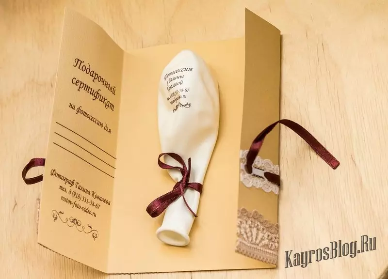 Els certificats de regal per al casament: Newlyweds de regal de noces dels clients. Com organitzar el certificat per al viatge? 8025_9