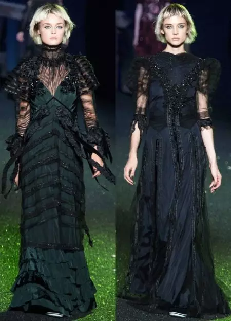 Gooti kleidid: Lolita stiilis, mustad pulmakleidid ja lühikese korsetiga lõpetamisel. Ilus näited õhtuse varustus 819_52