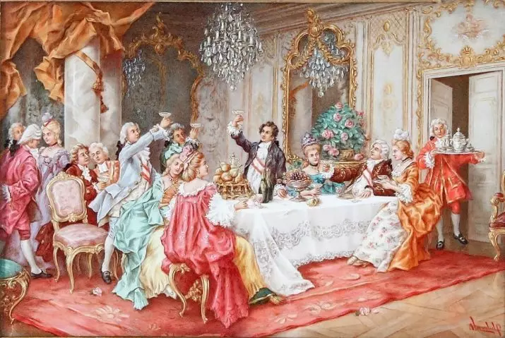 د etiquette کیسه (24 عکس): کوم هیواد د ټاټوبي ګڼل، چې د چلند د اصولو اختراع، په روسیه کې د etiquette د پرمختګ 8207_3