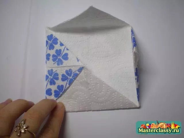 Sa e bukur të dele letër napkins në tryezë festive? 46 Skemat Photo Folding, si për të napkins origjinale kolaps për pushime 8215_33