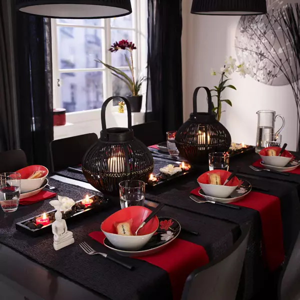 Posuđe za serviranje na stolu (54 fotografija): elegantan i prekrasnim polica, moderan pogled na tablicu za dizajn 8219_34