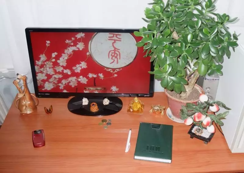 Fengshui Workplace (23 foto): Këshilla për dizajnimin e tavolinave për të punuar në zyrë, piktura në zyrë për të tërhequr para, vendndodhjen e derës dhe ngjyrën e murit 8288_13