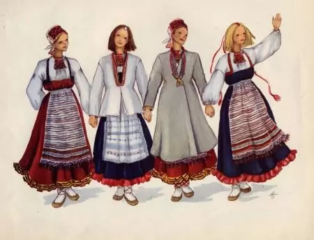 カレロフの国立衣装（40枚の写真）：女性の伝統的なカレリアの衣装 838_2