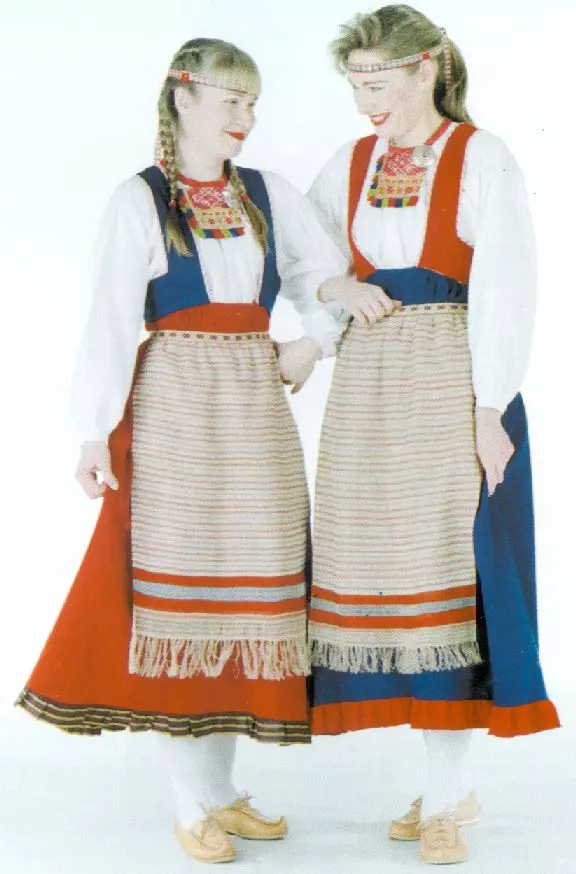 Национални костим Карелова (40 фотографија): Женски традиционални Карелиан Оутфит 838_24