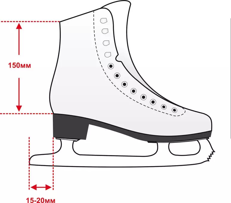 Figur Skates (49 Fotoen): weiblech a Männer, schwaarz a wäiss Skates. Wat sinn anescht wéi gewéinlech Skaten a wéi ee wielen? Dialens 8390_14