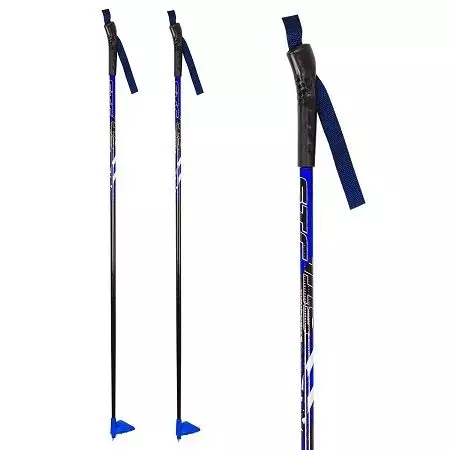 Com triar un pal d'esquí de fons? Com triar la mida (longitud) per al creixement? Regles per a l'elecció de carboni i alumini d'esquí, pals millors marques 8417_10
