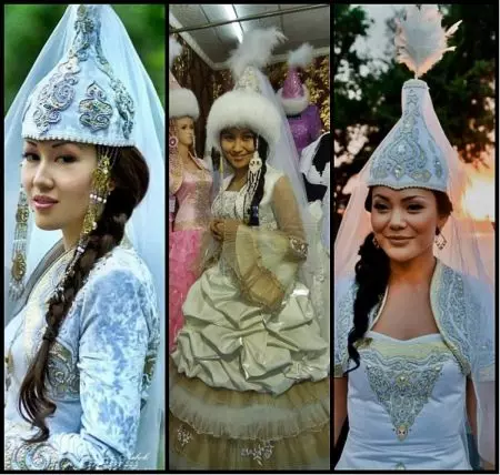 Kazahh Costum Național (68 Fotografii): Costum tradițional de sex feminin Kazahs, costum popular pentru fată din Kazahstan 842_31