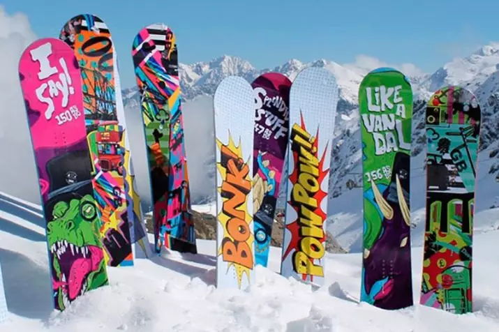 Mga sticker sa snowboard: Mga anti-slip vinyl sticker alang sa mga bitiis ug bug-os nga gidak-on nga mga sticker sa goma, uban pang mga kapilian 8430_6