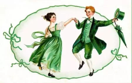 תלבושת אירית (47 תמונות): תלבושת הנשי הלאומית של אנשי אירלנד, תלבושת ריקוד כי אירית שחוקה 843_27