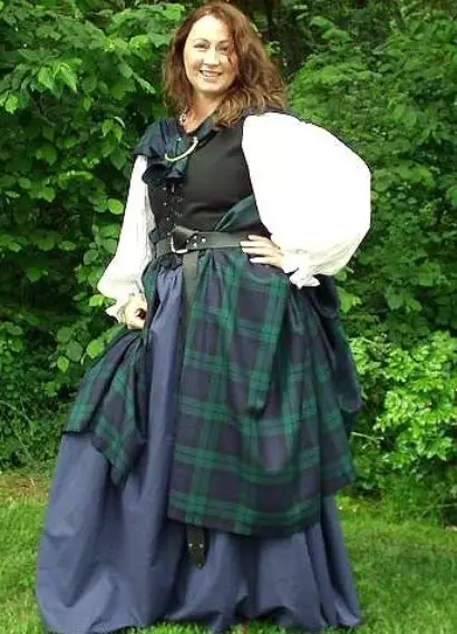 Kostum Irlandia (47 Foto): Klambi wanita nasional wong Irlandia, kostum tari sing nganggo Irlandia 843_30