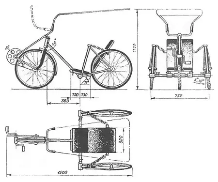 Veloriiksha (17 photos): Bicyclettes de pousse-pousse à poussière avec électrique et moteur, électrique Velaik avec réfrigérateur 8468_13