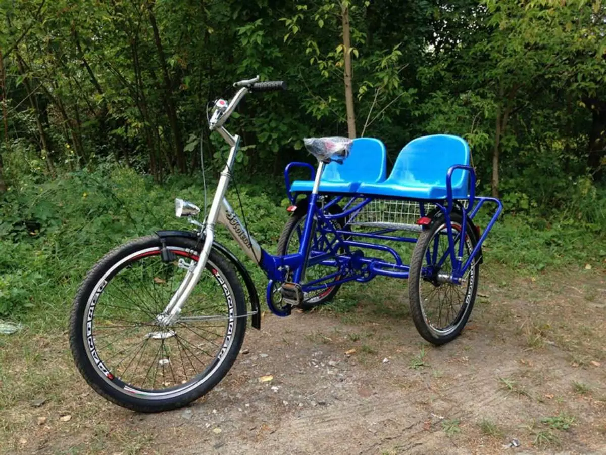 Bicicleta de tres rodas (37 fotos): Selección dun modelo cunha cesta para persoas maiores e desactivadas. Revisións de propiedade 8495_30
