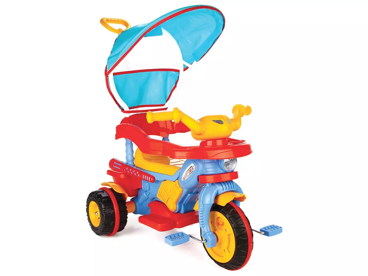 Bicicleta para niños con un mango de 1 año (30 fotos): ¿Cómo elegir una bicicleta de tres ruedas para un niño? Tipos y marcas 8500_9