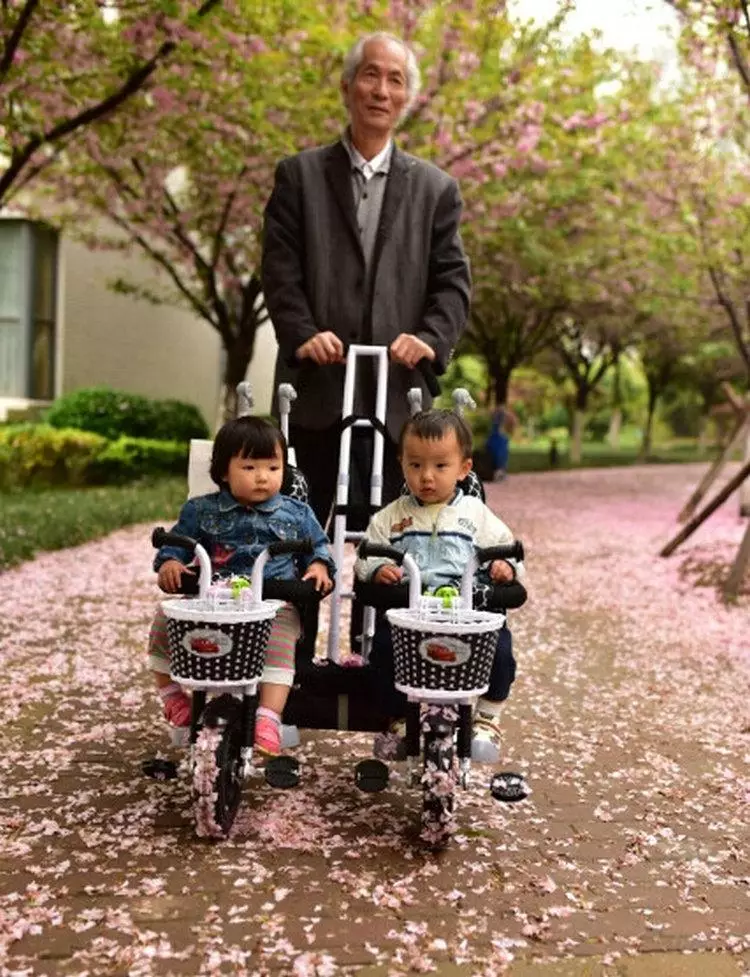 Fahrrad für Zwillinge: Doppeltrycle von Kindern mit Twins-Griff, Models mit zwei Stühlen für Kinder verschiedener Altersgruppen 8505_14