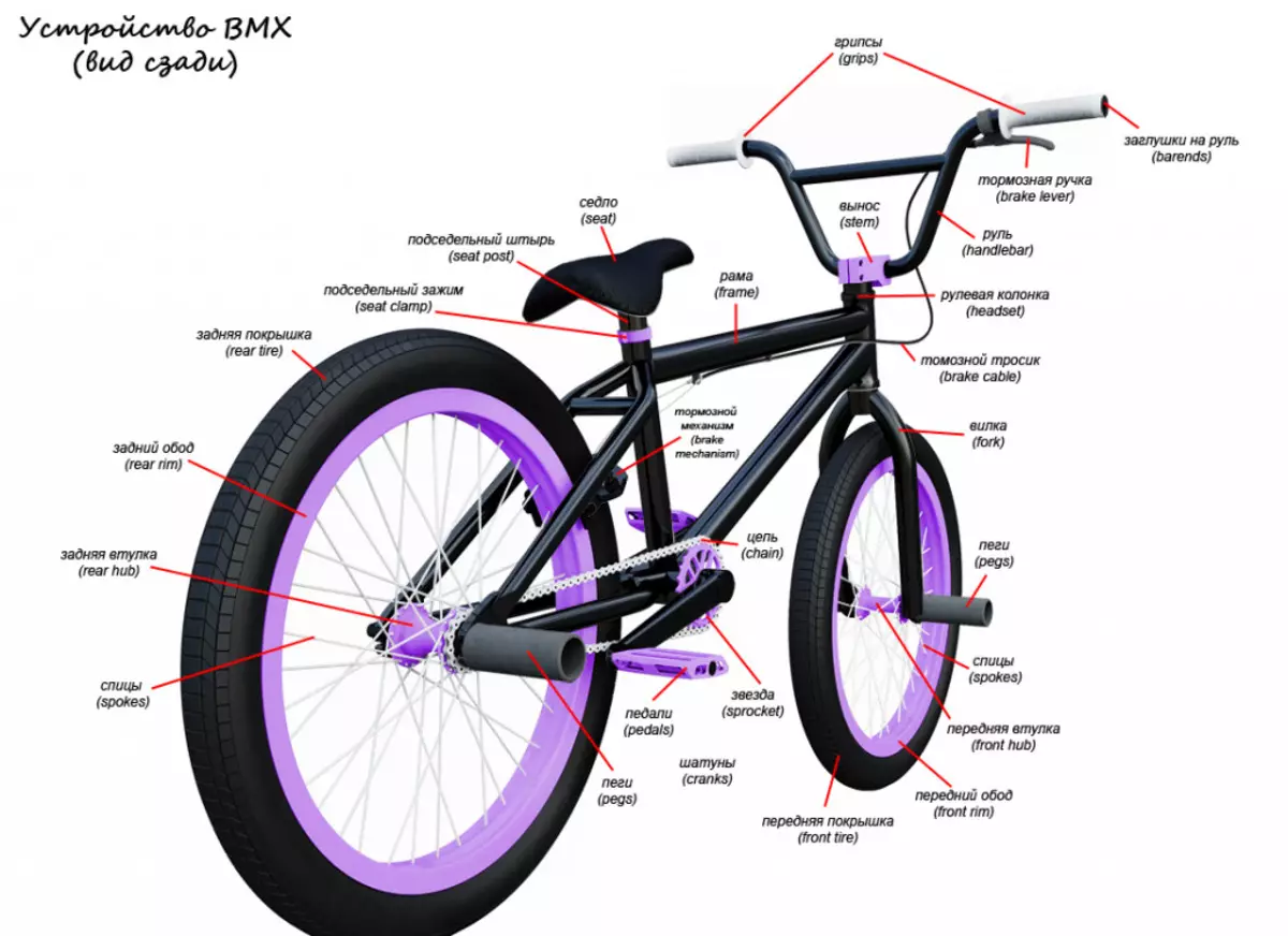 Bicycles BMX (43 mga larawan): Ano ito? Paano pumili? Pangkalahatang-ideya ng Bisikleta Haro, Khe at Other. 8529_11