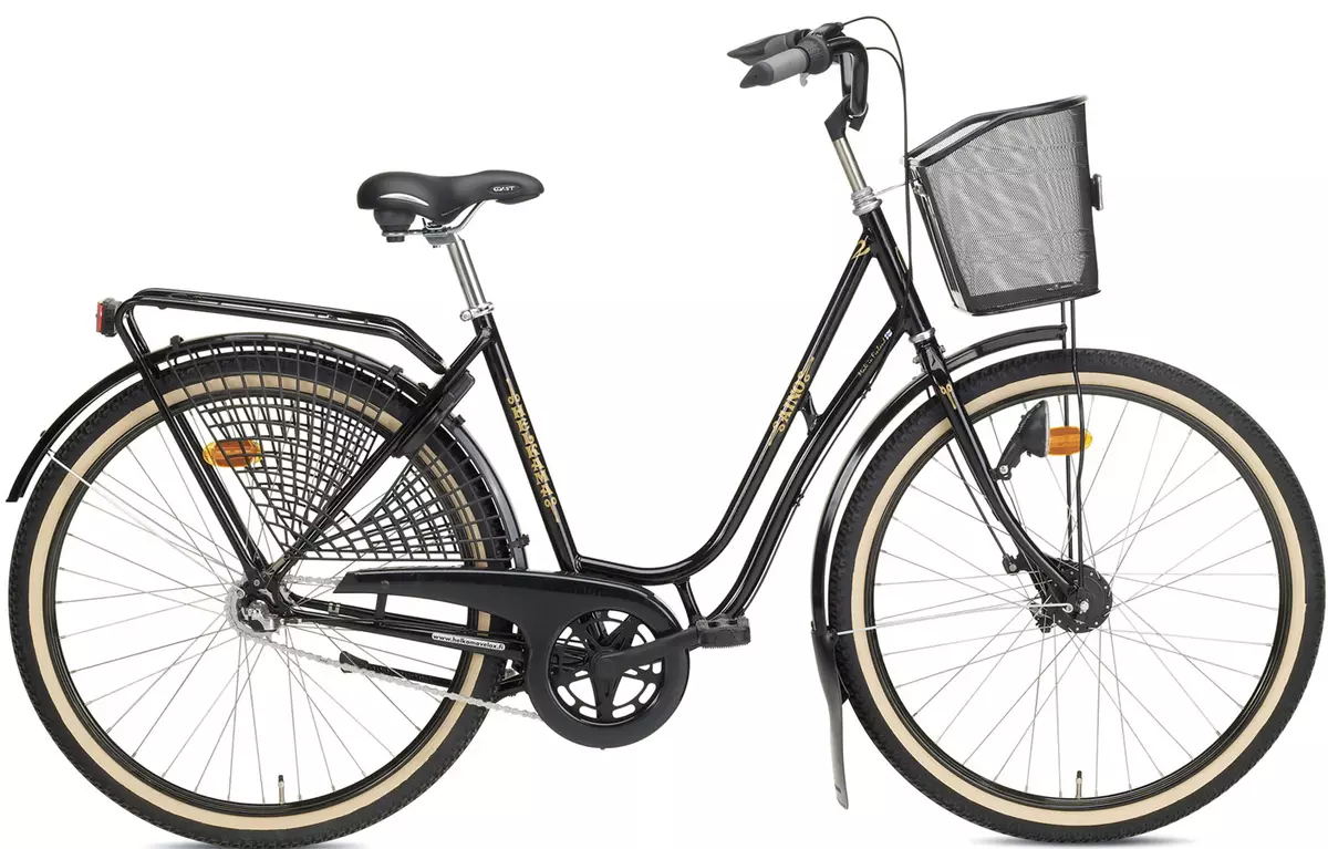 Женски велосипед со кошница: Дам град одење и село велосипед со кошница напред 8537_15