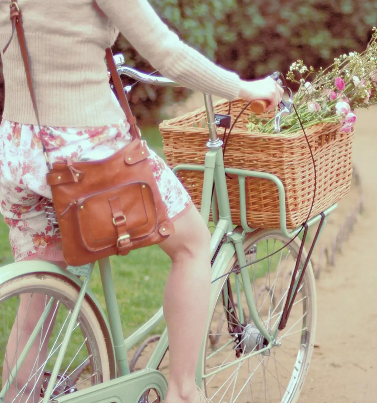 Женски велосипед со кошница: Дам град одење и село велосипед со кошница напред 8537_17