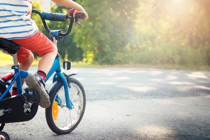 Hoe een kind te leren om een ​​fiets te fietsen? Hoe rijd te geven op een tweewielige fiets? Hoe een kind te leren om pedalen te draaien en het balans te houden op 3 jaar? 8549_8