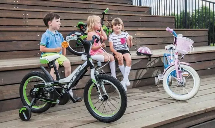 Babyfahrräder Stäbchen (35 Fotos): Überprüfung von Modellen mit Rädern 14, 16 und 18 Zoll, Merkmale des Piloten, Jetserien und anderen 8575_2