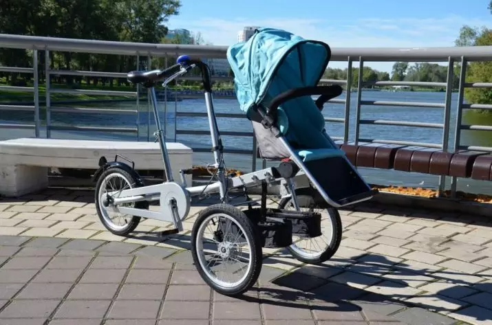 ଏକ ଶିଶୁ ପାଇଁ ସାଇକେଲ stroller (45 ଫଟୋ): 1 ବର୍ଷ ବାଳକମାନଙ୍କୁ ର tricycle cyclers ର ଚୟନ, ପଦଚାଳନା ମଡେଲ folding ର ସମୀକ୍ଷା 8581_19