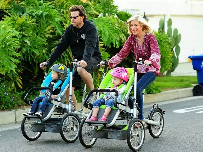 Колица за бицикл за дете (45 фотографија): Избор дечијих трициклистичких бициклина од једне године, преглед склопивих модела ходања 8581_4