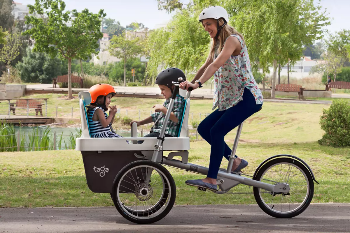 Polkupyörän rattaat: Cycle Bells -ominaisuudet äidille, lasten, lasten muuntajan ja aikuisten mallien kanssa 8583_15
