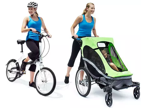 Polkupyörän rattaat: Cycle Bells -ominaisuudet äidille, lasten, lasten muuntajan ja aikuisten mallien kanssa 8583_19