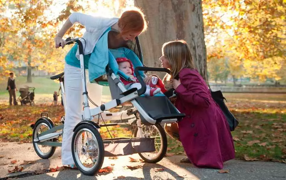 Polkupyörän rattaat: Cycle Bells -ominaisuudet äidille, lasten, lasten muuntajan ja aikuisten mallien kanssa 8583_3