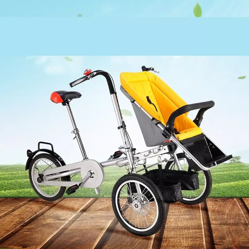 Polkupyörän rattaat: Cycle Bells -ominaisuudet äidille, lasten, lasten muuntajan ja aikuisten mallien kanssa 8583_4
