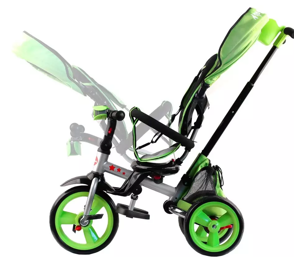 Børns cykler fra 1 år: Oversigt over trehjulede modeller til børn op til 3 år, de bedste walking cykler transformatorer i et år gamle børn 8599_10