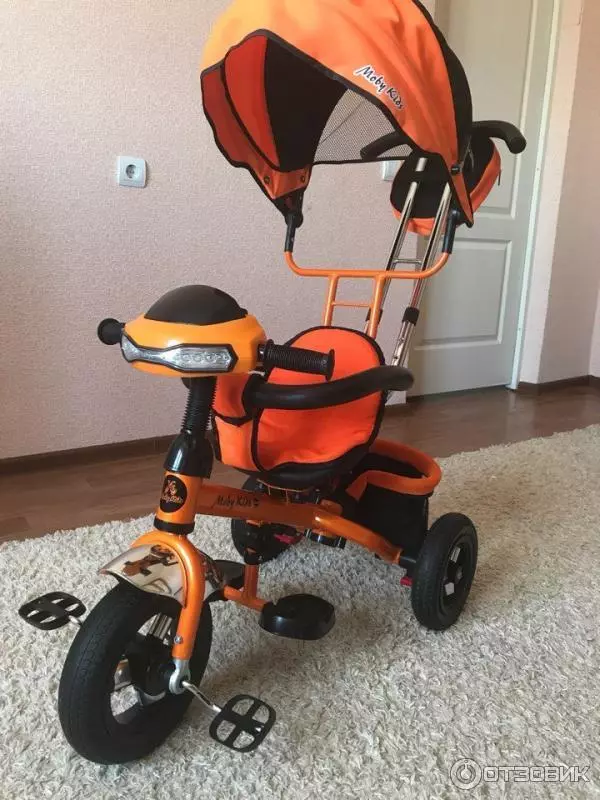 Roti Moby Kids: Baby 3-wheel roti kumdità u Leader 360 °, Stroller Trike 10x10 Ajru Karozza u mudelli oħra 8605_3