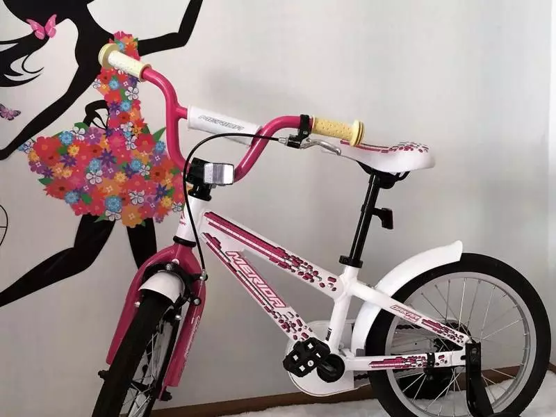 Gyerek kerékpárok Merida: kerékpárok 16-18 és 20 hüvelyk hercegnő és más modellek lányok és fiúk 8612_11