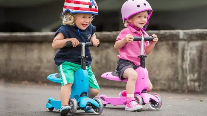 Wirang karo kursi: Skuter mobil anak-anak telung roda nganggo motor lan model liyane kanggo bocah lan diwasa 8662_4