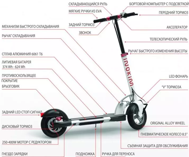 帶有大輪子的滑板車（44張照片）：選擇寬輪和震動吸收器的型號，最高可達100公斤和其他踏板車 8673_13
