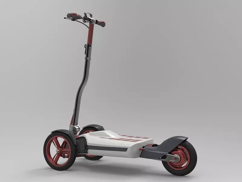 帶有大輪子的滑板車（44張照片）：選擇寬輪和震動吸收器的型號，最高可達100公斤和其他踏板車 8673_20