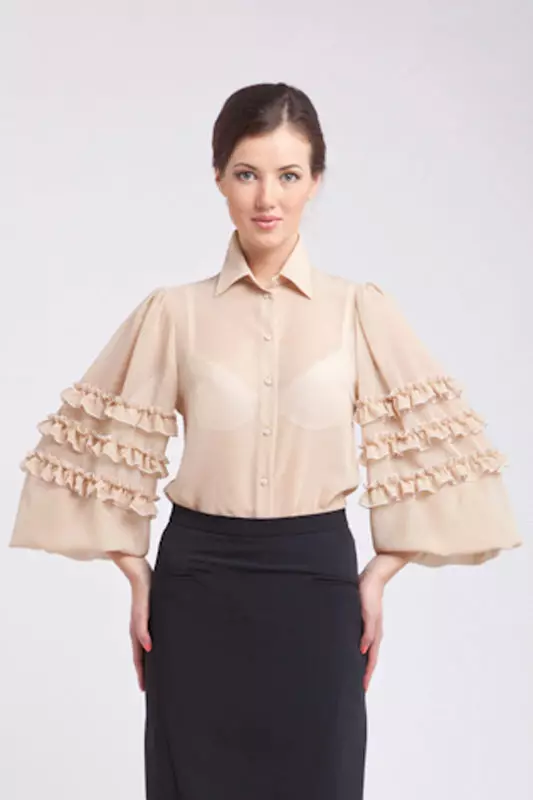 Blouse Models 2021 (170 photos): Fashion trends, with collars, short sleeves 867_100