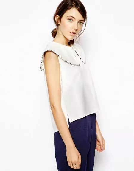 Блуза модели 2021 (170 фотографии): модни трендови, со јаки, кратки ракави 867_114