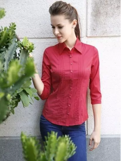 Blouse Models 2021 (170 photos): Fashion trends, with collars, short sleeves 867_79