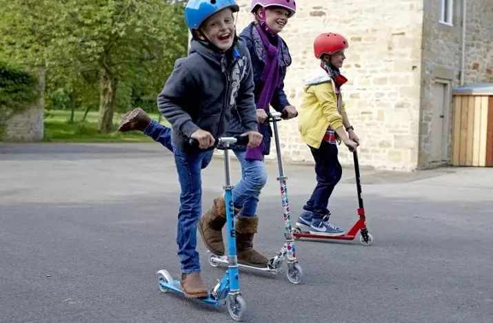 Scutere pentru copii de la 7 ani: Cum de a alege un scuter cu roți mari pentru o fată sau băiat? Evaluarea celor mai bune modele pentru copii 8689_2