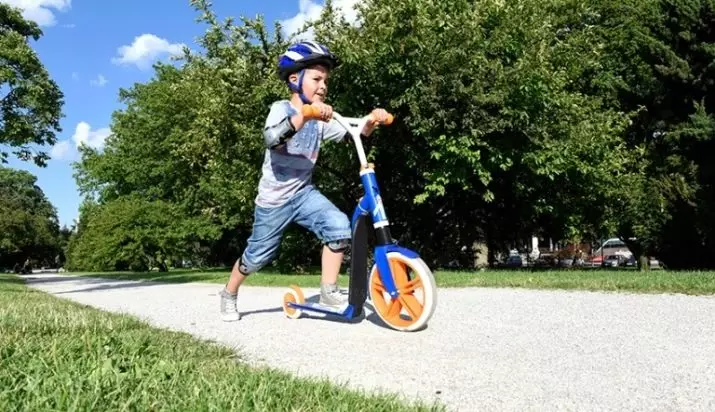Scooters para nenos de 7 anos: como elixir unha scooter con grandes rodas para unha rapaza ou neno? Clasificación dos mellores modelos infantís 8689_9