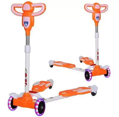 Scooters inerciale: Përzgjedhja e një skuter rrëshqitës-bretkocë me dy platforma. Shqyrtimi i modelit të gërshërëve të verës 8702_10