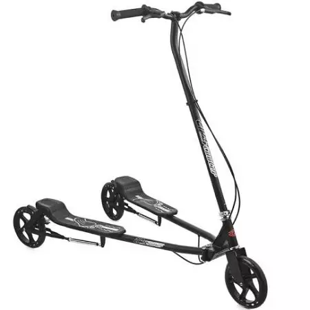 Scooters inerciale: Përzgjedhja e një skuter rrëshqitës-bretkocë me dy platforma. Shqyrtimi i modelit të gërshërëve të verës 8702_16