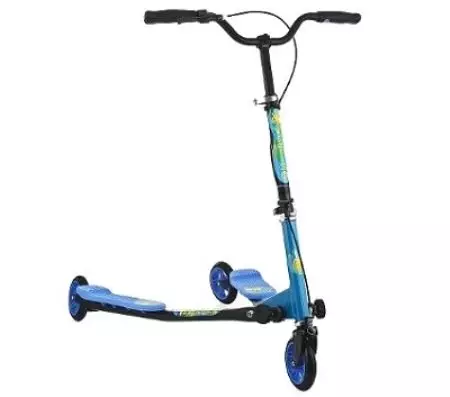 Scooters inerciale: Përzgjedhja e një skuter rrëshqitës-bretkocë me dy platforma. Shqyrtimi i modelit të gërshërëve të verës 8702_18