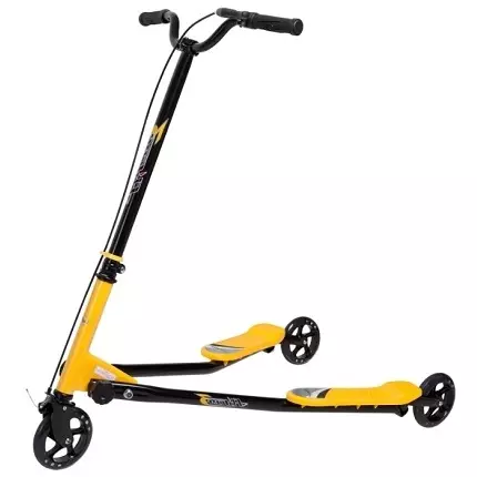 Traagheid bromponies: seleksie van 'n gly scooter-kikker met twee platforms. Somer skêr Model Review 8702_9