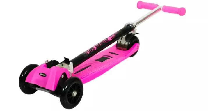 Tyttöjen skootterit: lasten mallit, joissa on suuret ja pienet pyörät vaaleanpunaisista ja muista tytöille 3, 4, 5 ja 9, 10, 11 ja 12 vuotta 8703_10