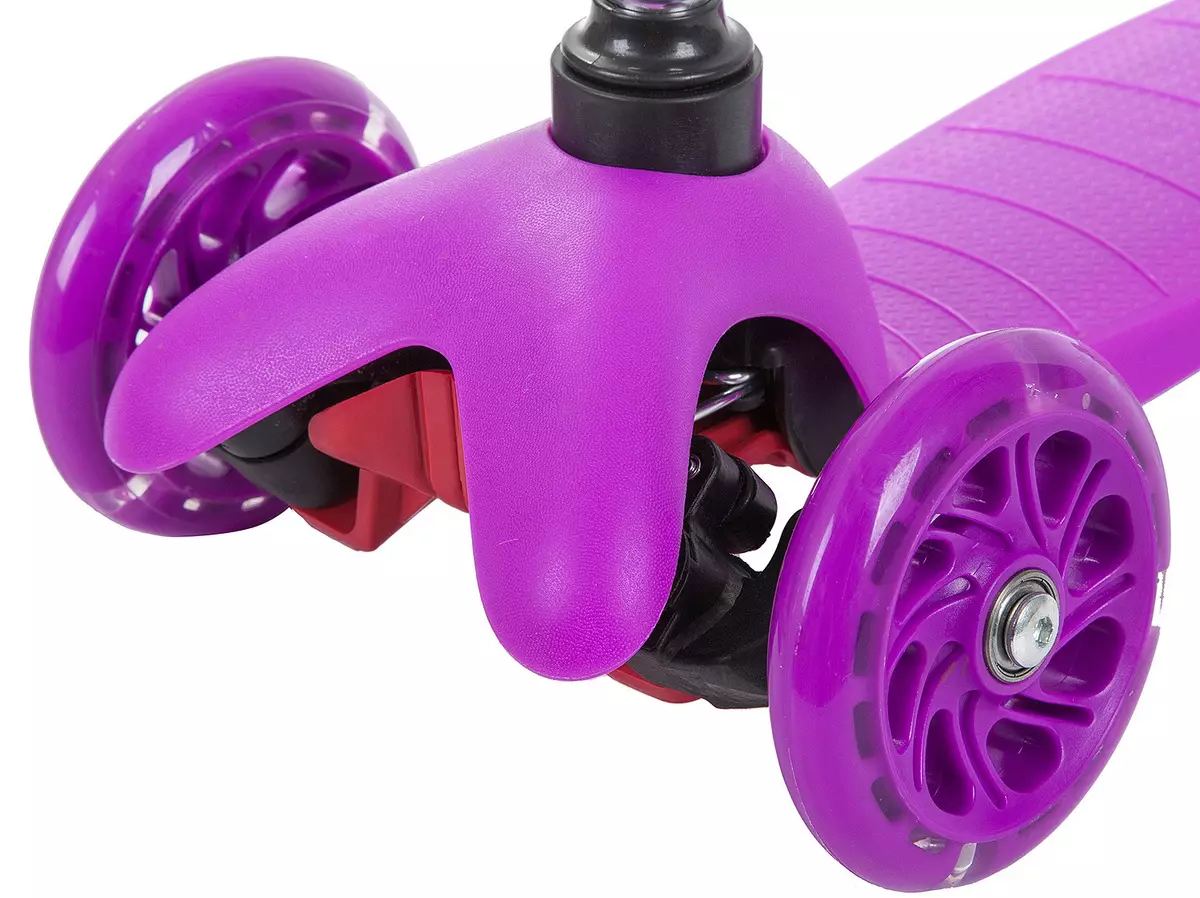Scootere til piger: Børne modeller med store og små hjul af pink og andre farver til piger 3, 4, 5 og 9, 10, 11 og 12 år 8703_16
